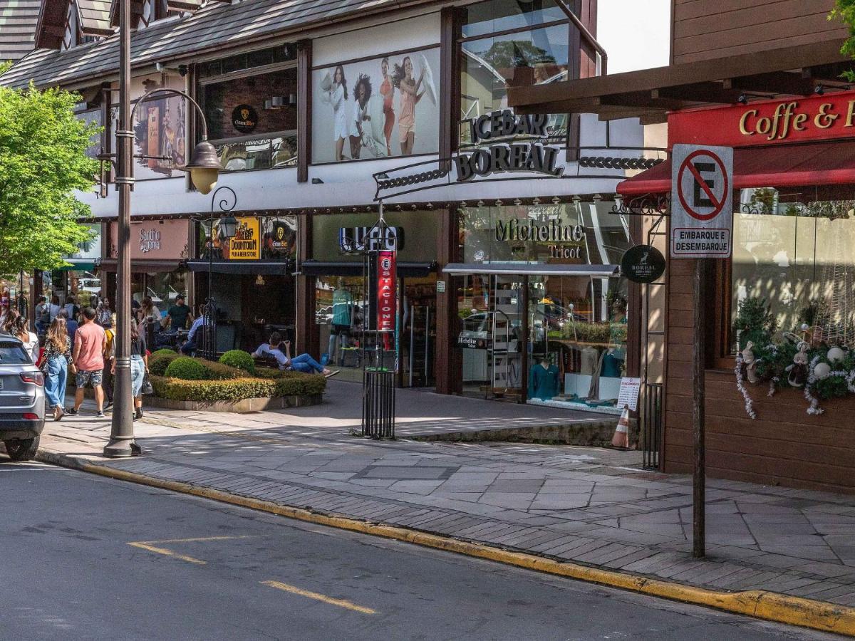 Locar-In Gramado- 100M Rua Coberta Apartamento Exterior foto